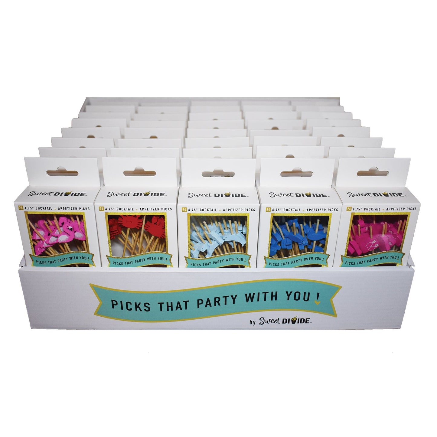 Box Set - 4.75" Cocktail & Appetizer Picks - Beach (BULK)