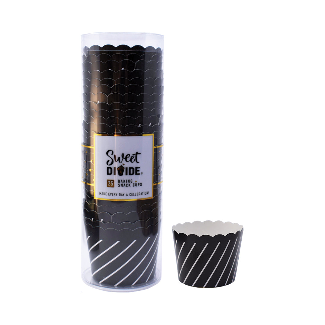 Small Paper Baking + Snack Cups - Black