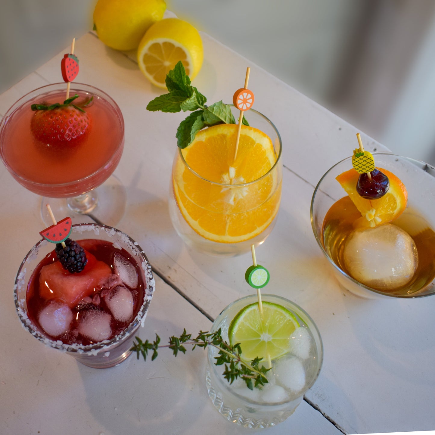 Box Set - 4.75" Cocktail & Appetizer Picks - Fruit (BULK)