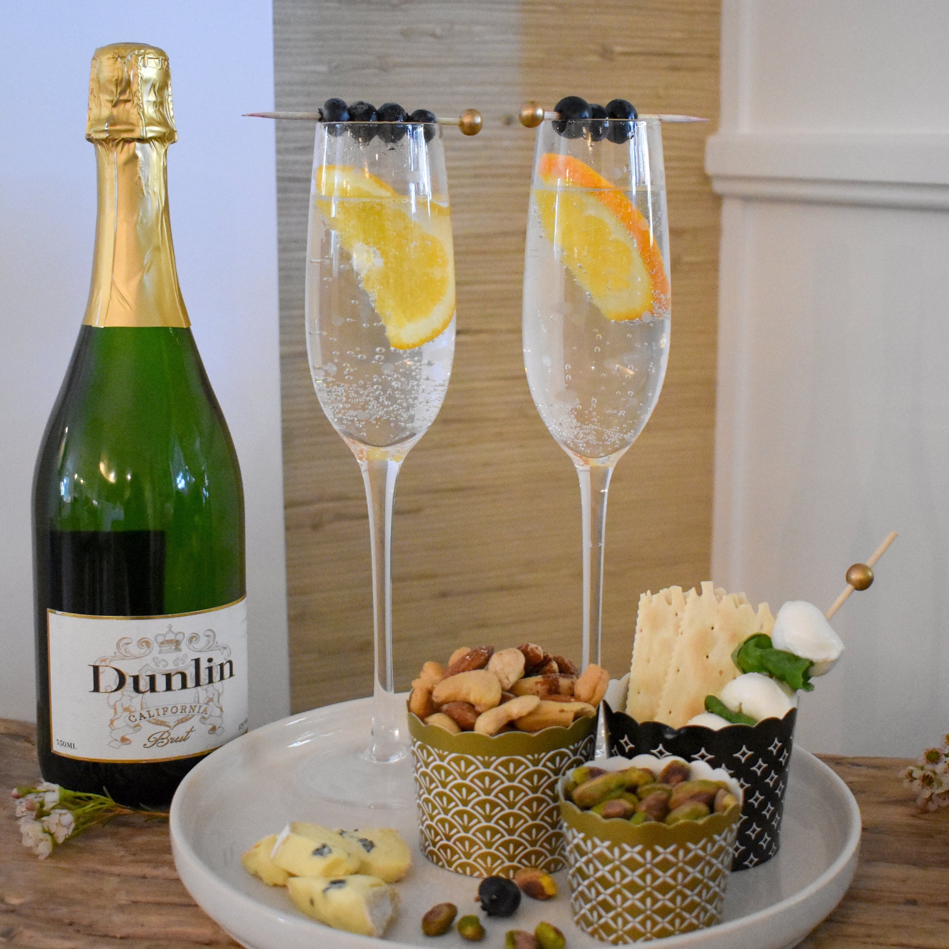 Elegant cocktail and appetizer picks used for champagne garnishes and charcuterie spreads. Perfect for entertaining and special occasions.