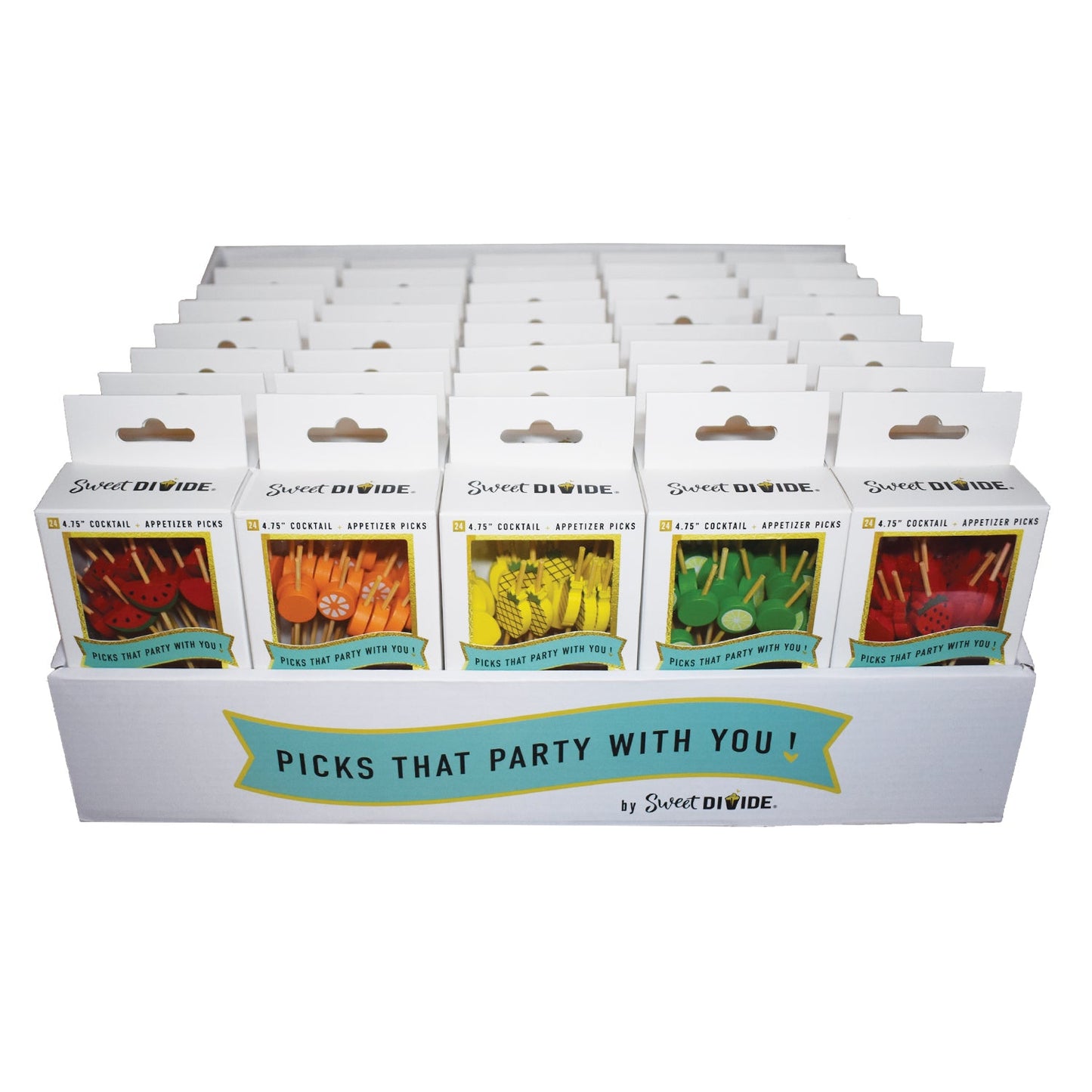 Box Set - 4.75" Cocktail & Appetizer Picks - Fruit (BULK)