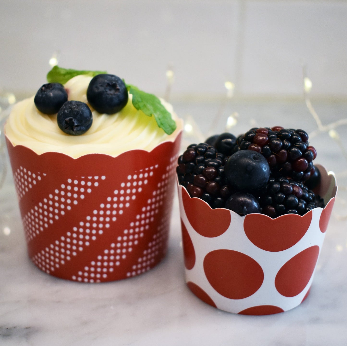 Large Paper Baking + Snack Cups - Red