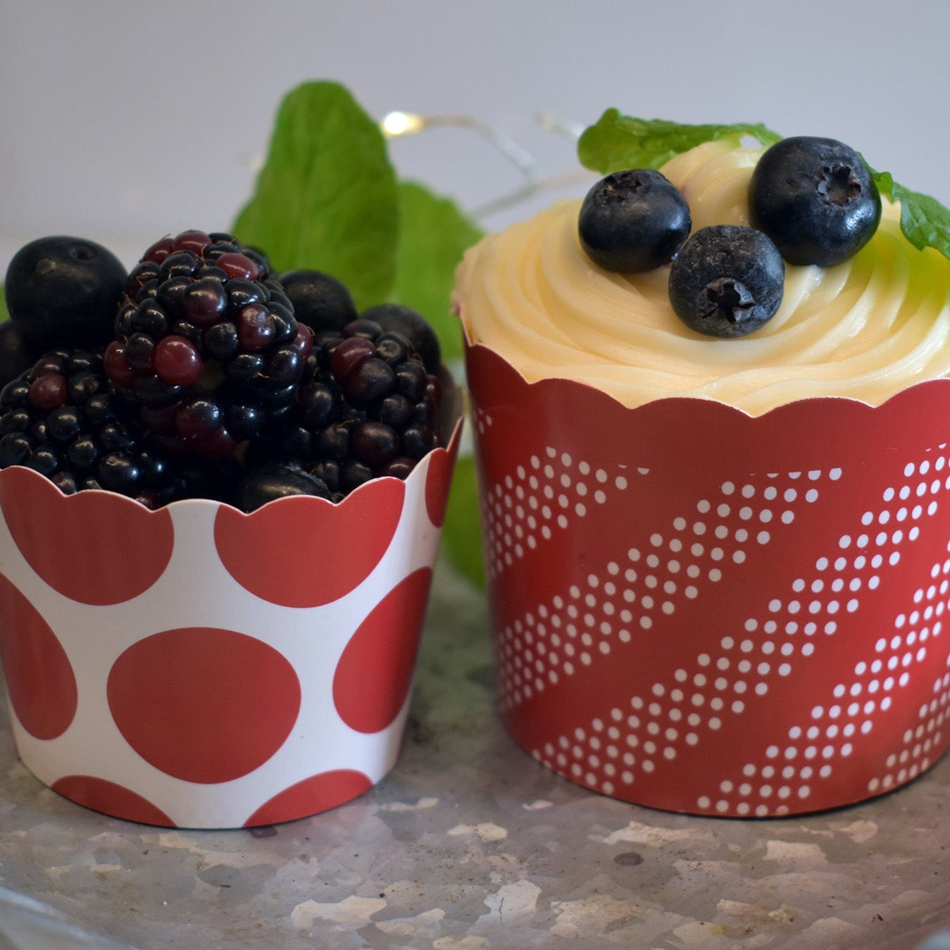 Small Paper Baking + Snack Cups- Red