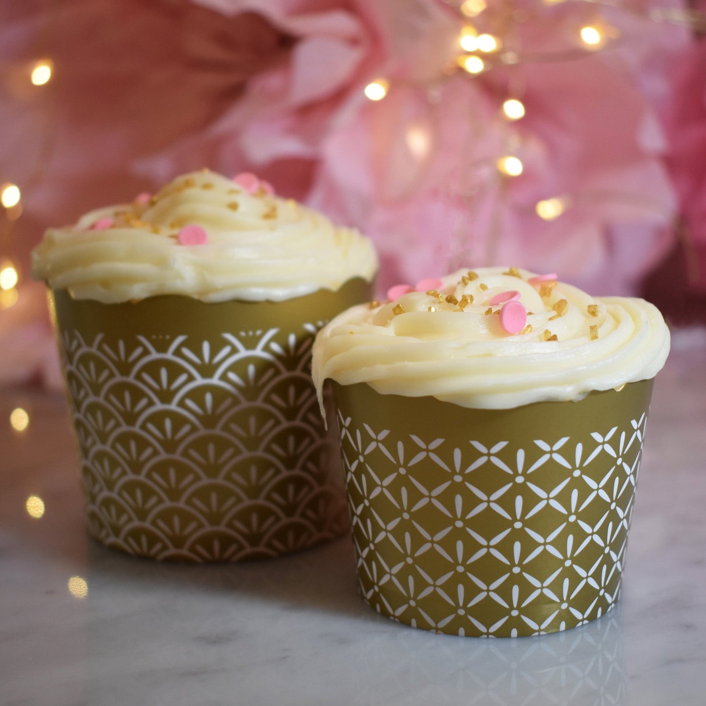 Small Paper Baking + Snack Cups - Gold
