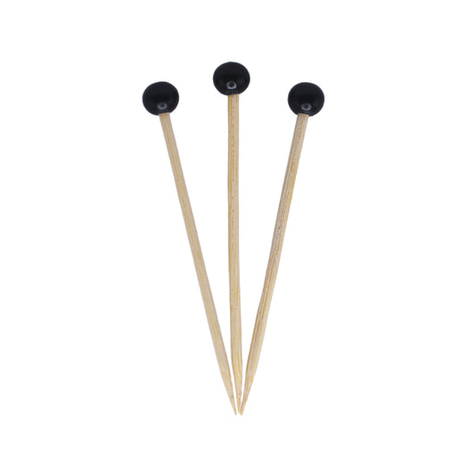 BULK 3.5" Cocktail & Appetizer Picks - Black